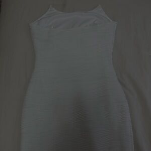 Elegant Gray Strapless Dress